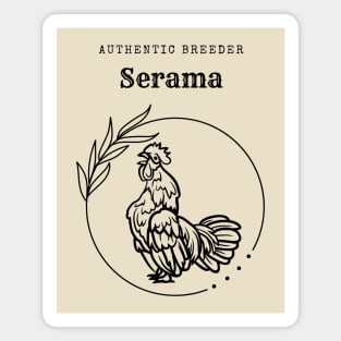 Authentic Serama Breeder Magnet